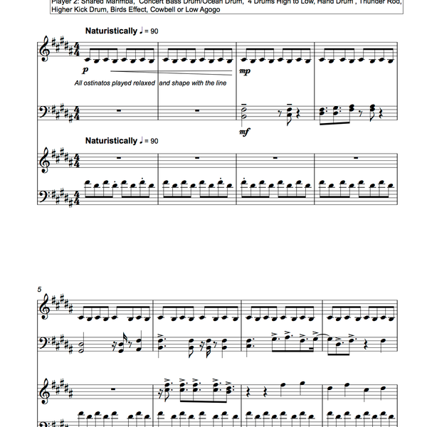 "Serengeti" Movement II from Duet: Three Landscapes
