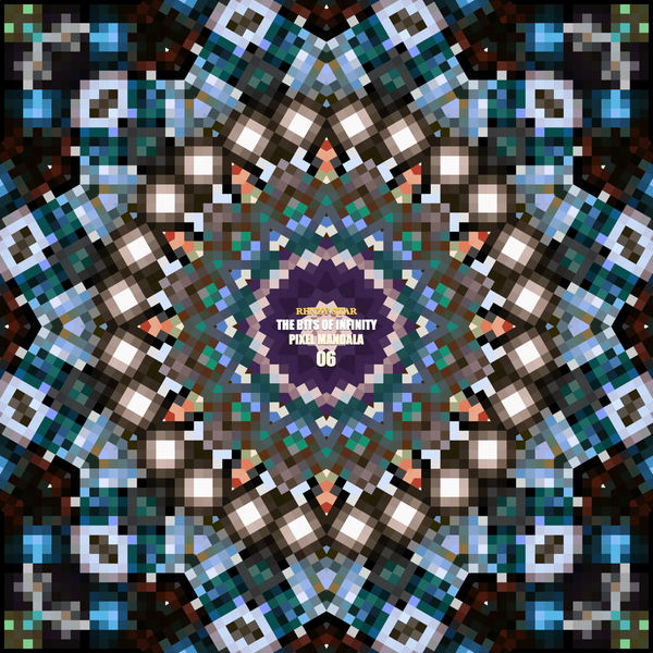 The Bits of Infinity: Pixel Mandala 06 (PNG)