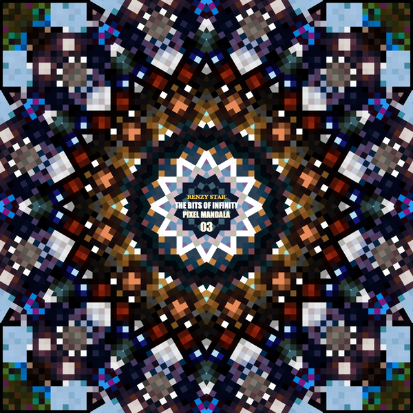 The Bits of Infinity: Pixel Mandala 03 (PNG)