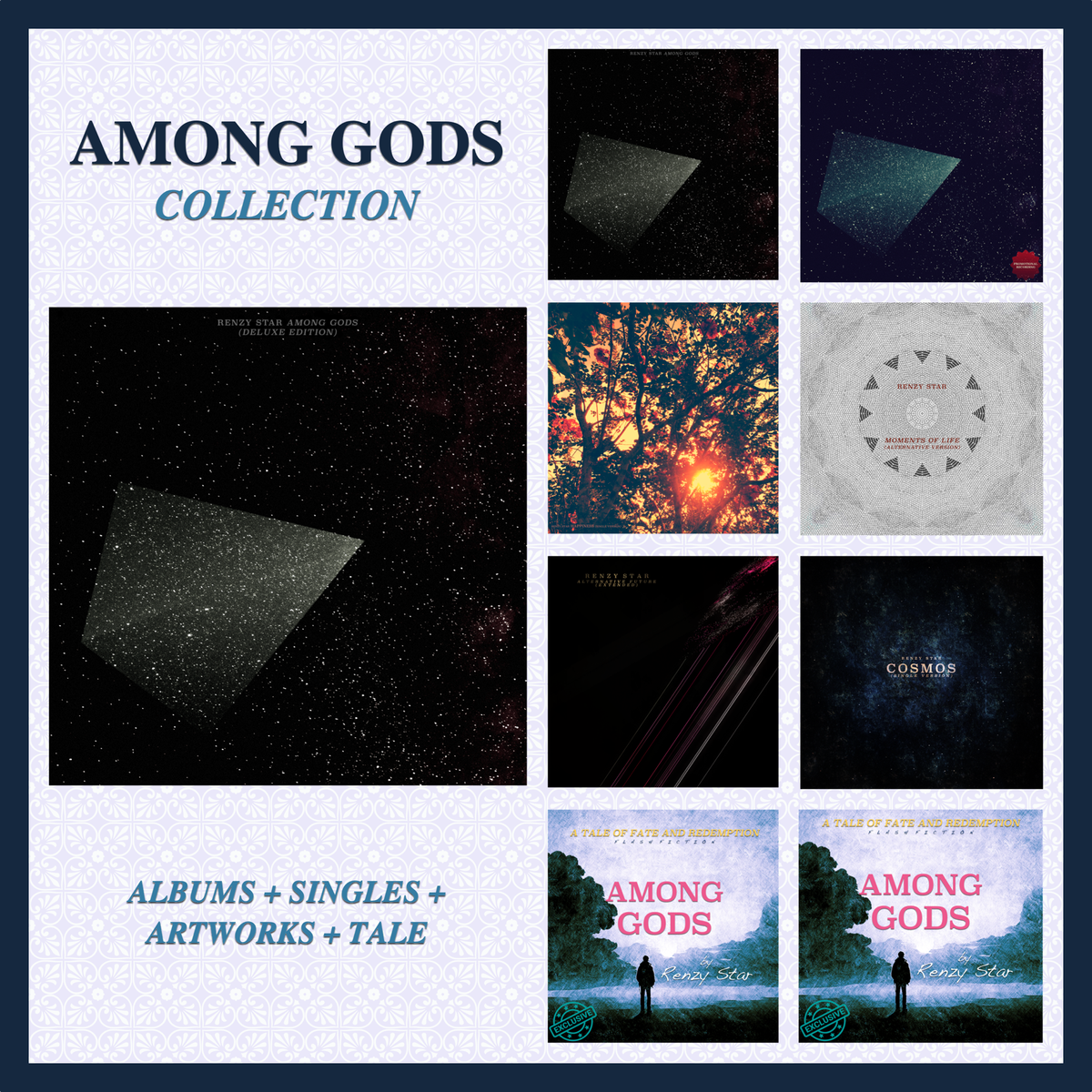 "Among Gods" Collection (Albums + Singles + Artworks + Tale)
