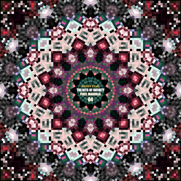 The Bits of Infinity: Pixel Mandala 04 (PNG)