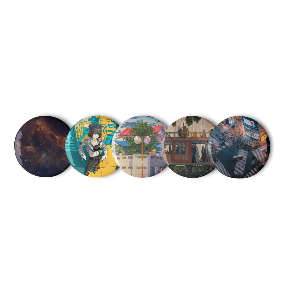 Set of Pin Buttons