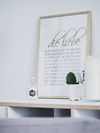 Original Framed Handwritten Draft of the Song Lyrics - Special Pricing through February 14th