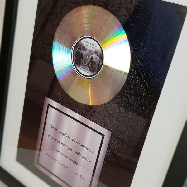 Commemorative Plaque with your CD and song lyrics - Special Pricing through February 14th