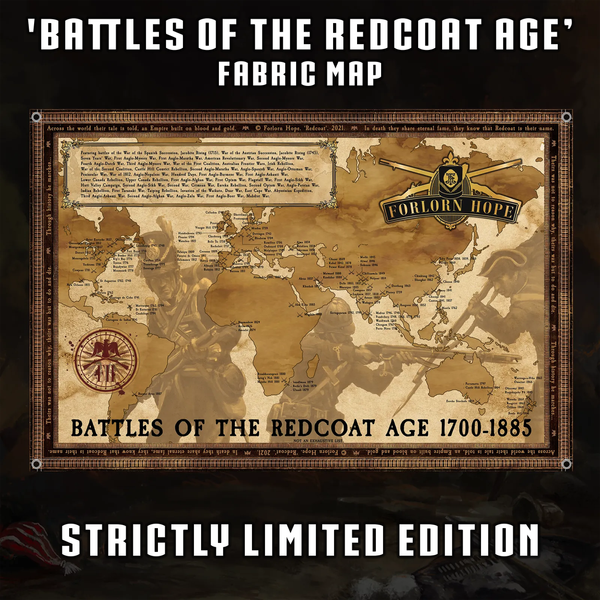 LIMITED EDITION - 'Battles of the Redcoat Age' Fabric Map