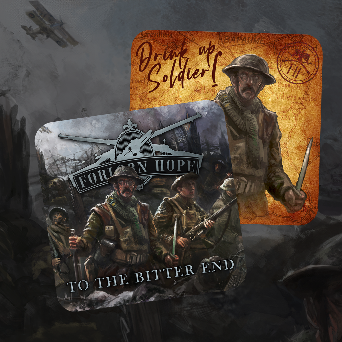'To The Bitter End' Beer Mat Set