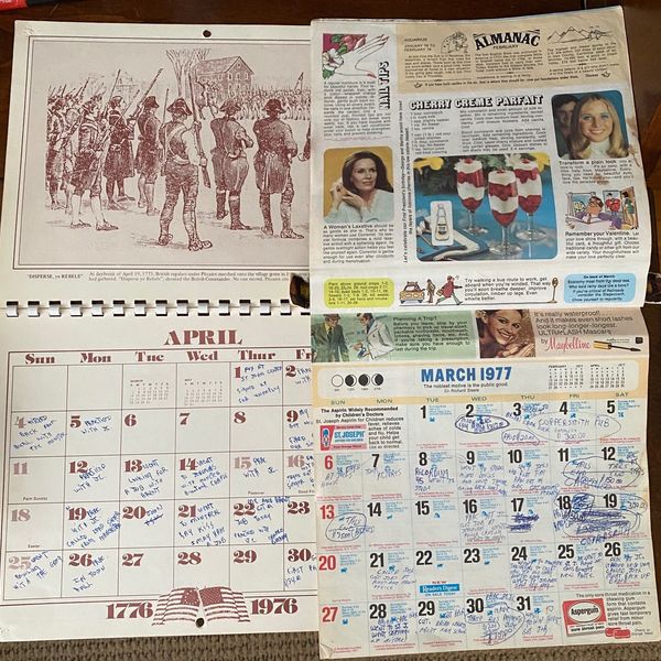 1976 & 1977 Allin Brothers Calendars RARE!!! - PRICE CUT