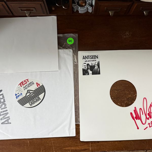 #509 Obstinate 2017 Test Pressing SIGNED w/ Gig Flyer - #509 OBSTINATE 2017 TEST