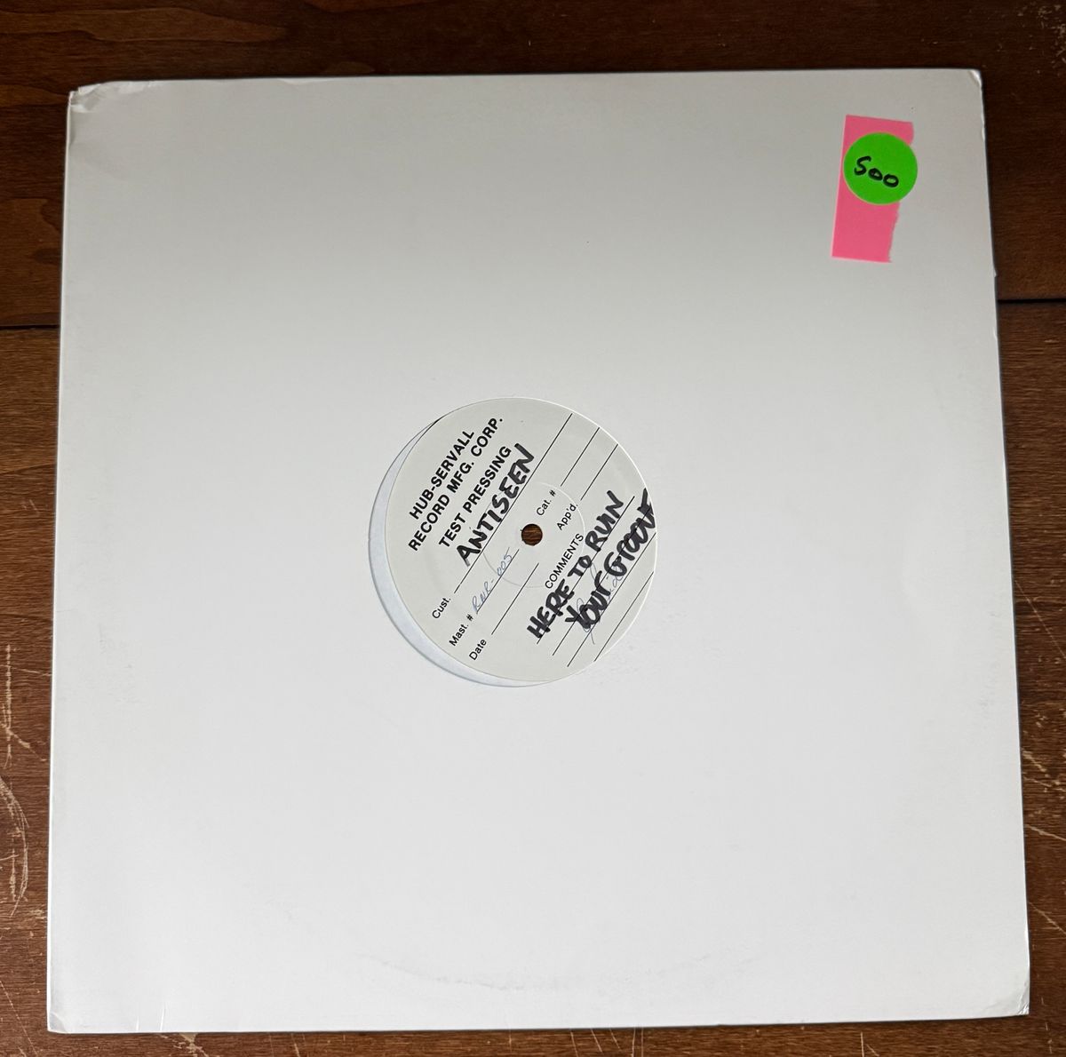 #500 RARE 1996 Here To Ruin Your Groove 1st Press Test Pressing - #500 1996 RUIN YOUR GROOVE TEST