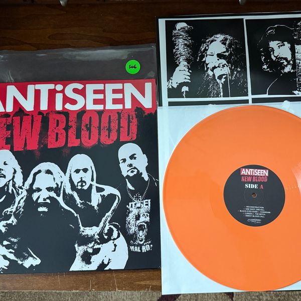 #506 New Blood LP Sweden 1st Press Hand #d Orange Vinyl - #506 NEW BLOOD LP SWEDEN