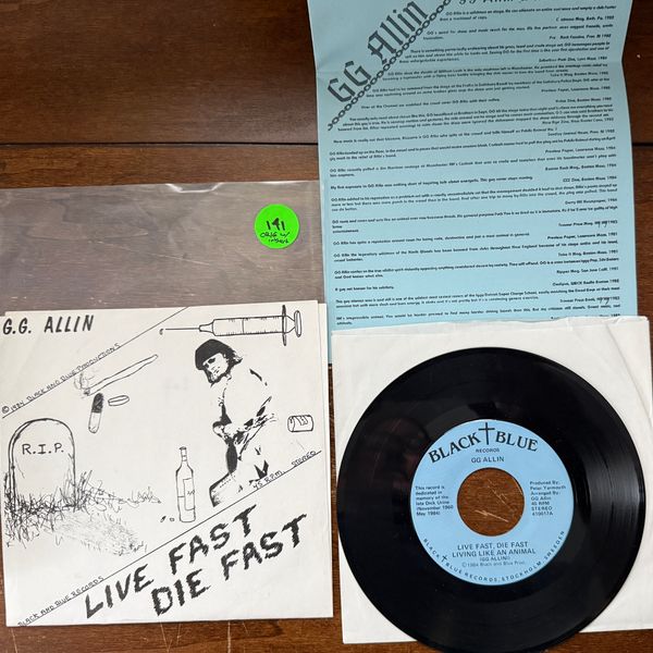 #141 Live Fast Die Fast 1st Press MINT w/ Insert - #141 LIVE FAST DIE FAST 1ST PRESS