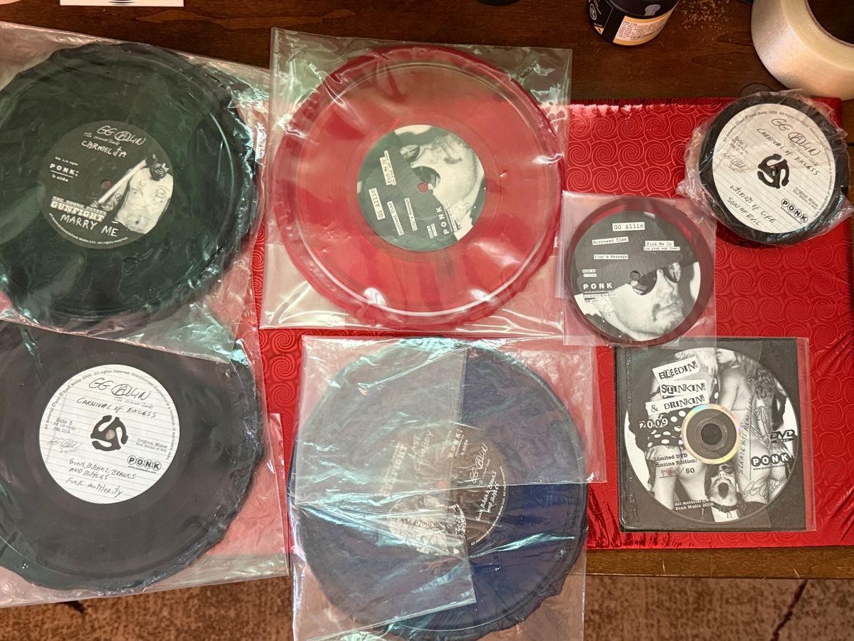 #62 GG Allin PONK Oddity & MisPress Set