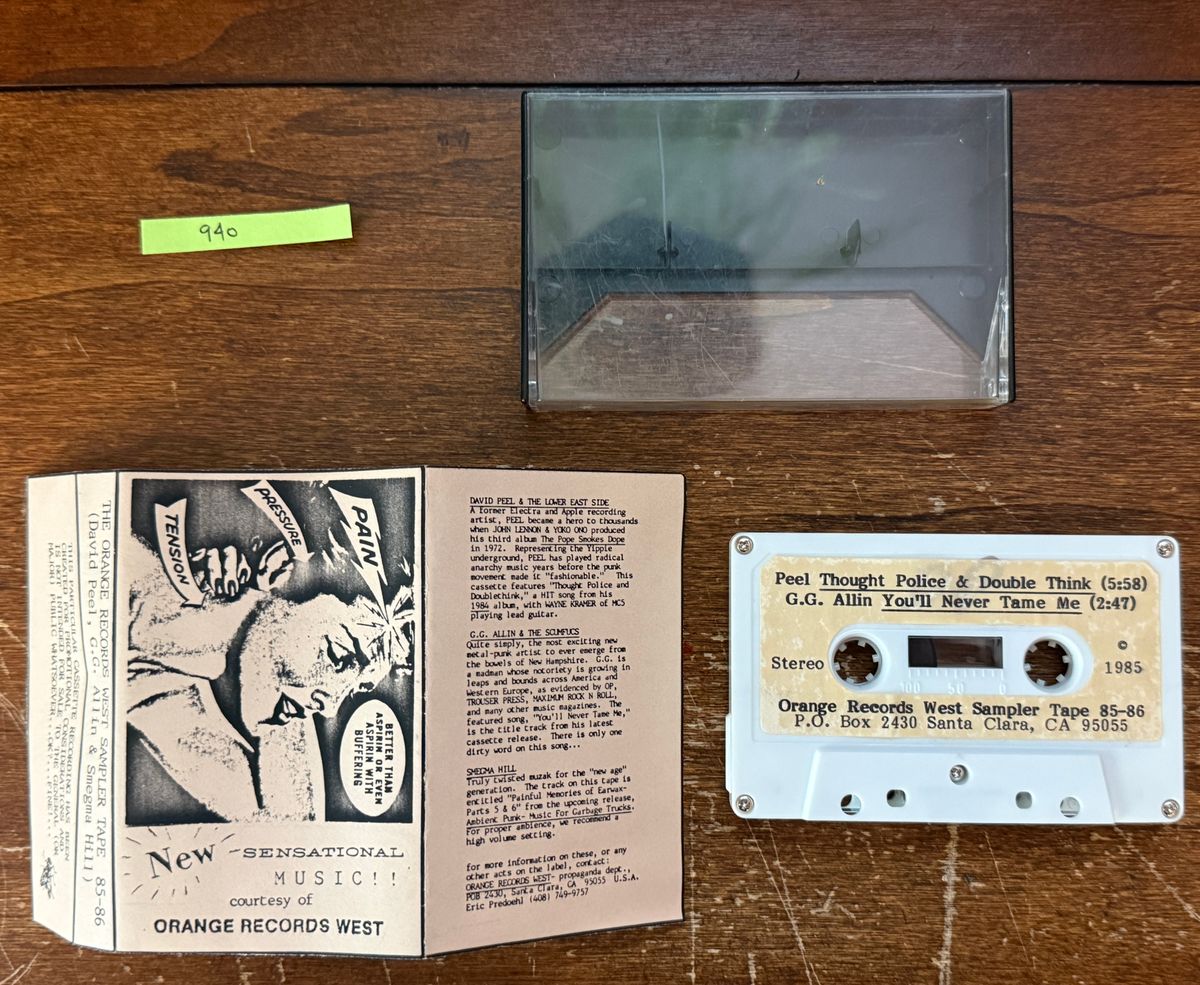 #940 Orange Records West Sampler Tape 85-85 - #940 Orange Records West Sampler