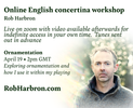 Concertina workshop - ornamentation