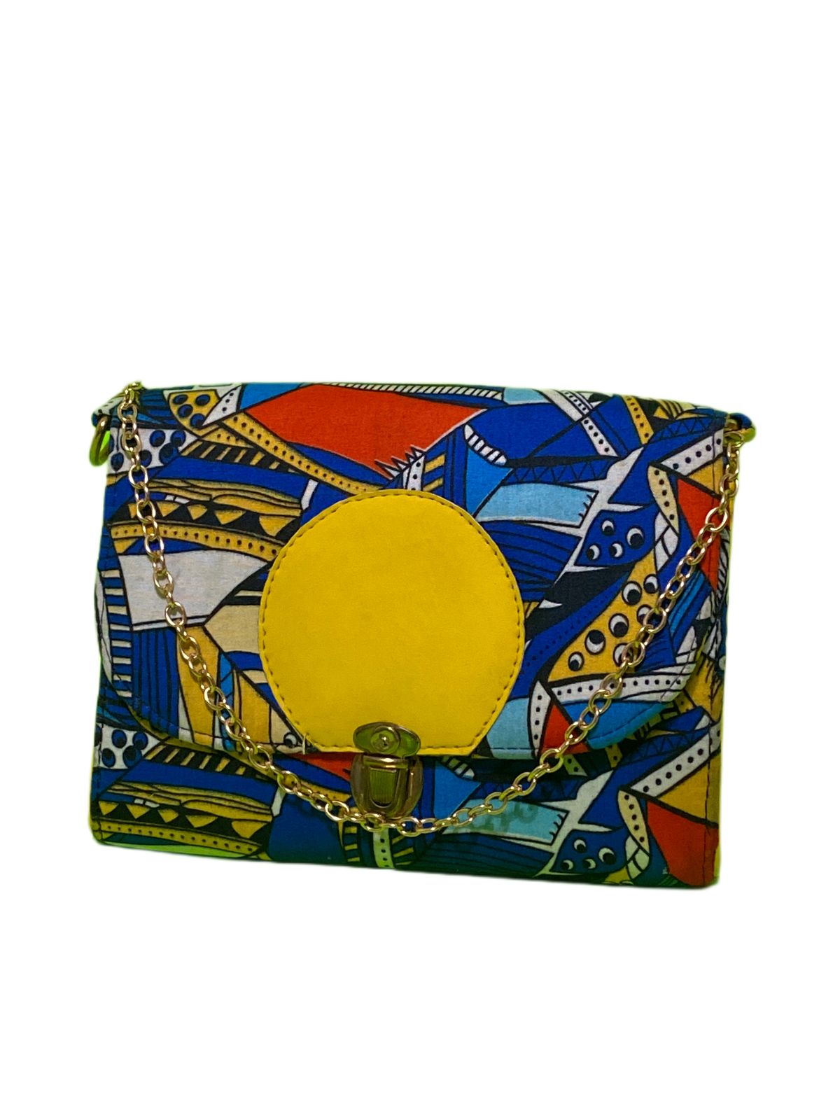 Yellow Ankara Purse