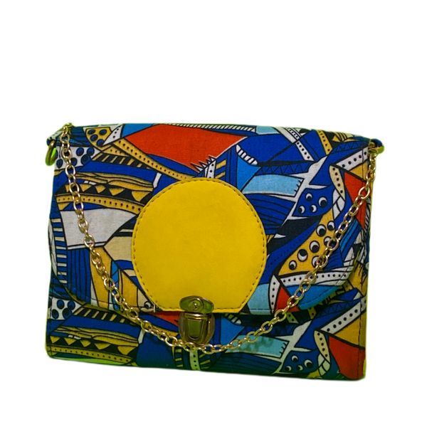 Yellow Ankara Purse