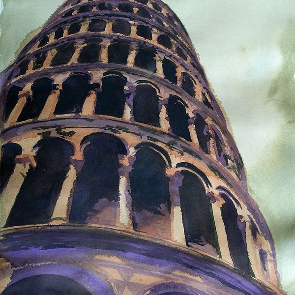 Three Color Leaning Tower