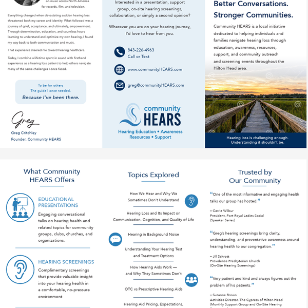 Download the Community HEARS Brochure