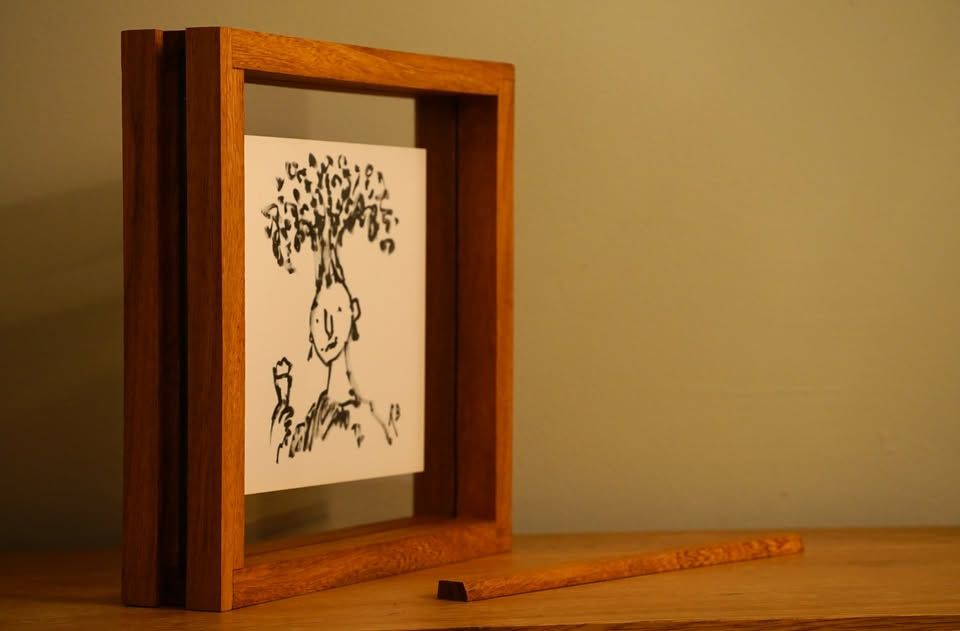 Sold | Quentin Blake Original Illustration | Framed | Hand Drawn + Signed | Roald Dahl