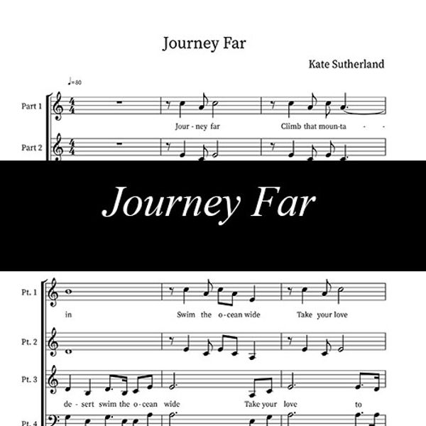 Journey Far ~ Sheet Music