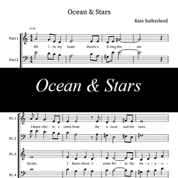 Ocean & Stars ~ Sheet Music