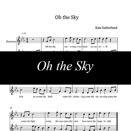 Oh the Sky ~ Sheet Music