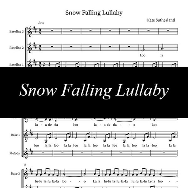 Snow Falling Lullaby ~ Sheet Music
