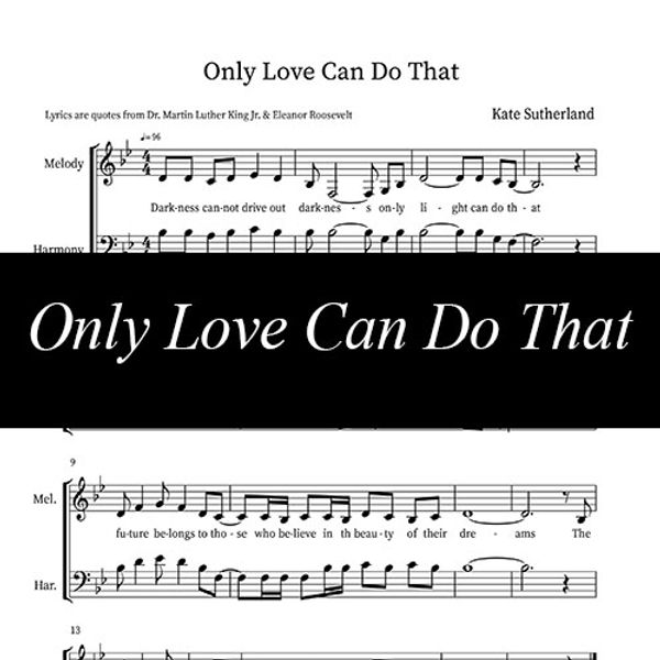 Only Love Can Do That ~ Sheet Music