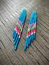 ::: CERULEAN BLUE VINTAGE STRIPE :::
