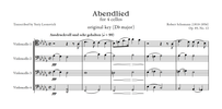Schumann - Abendlied, Op. 85, No. 12 (Transcribed for 4 Cellos)