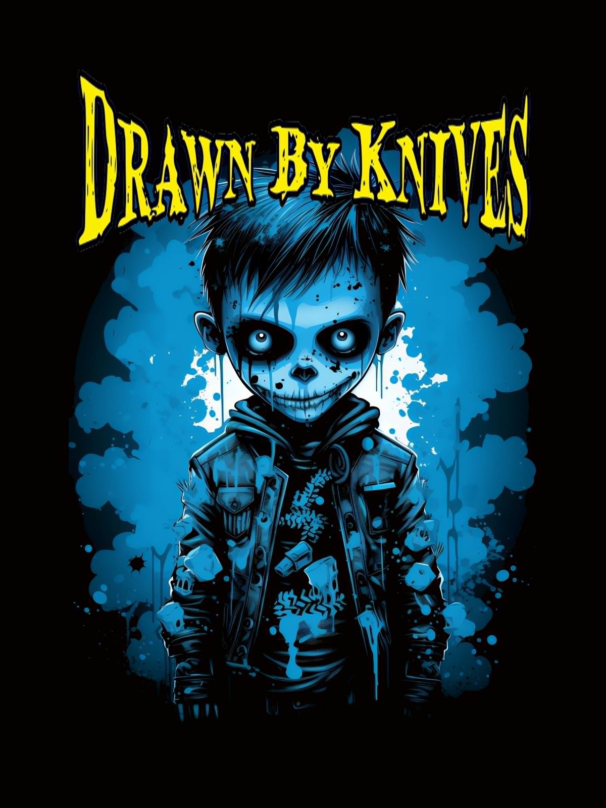 Drawn by Knives - Blue Guy T Shirt