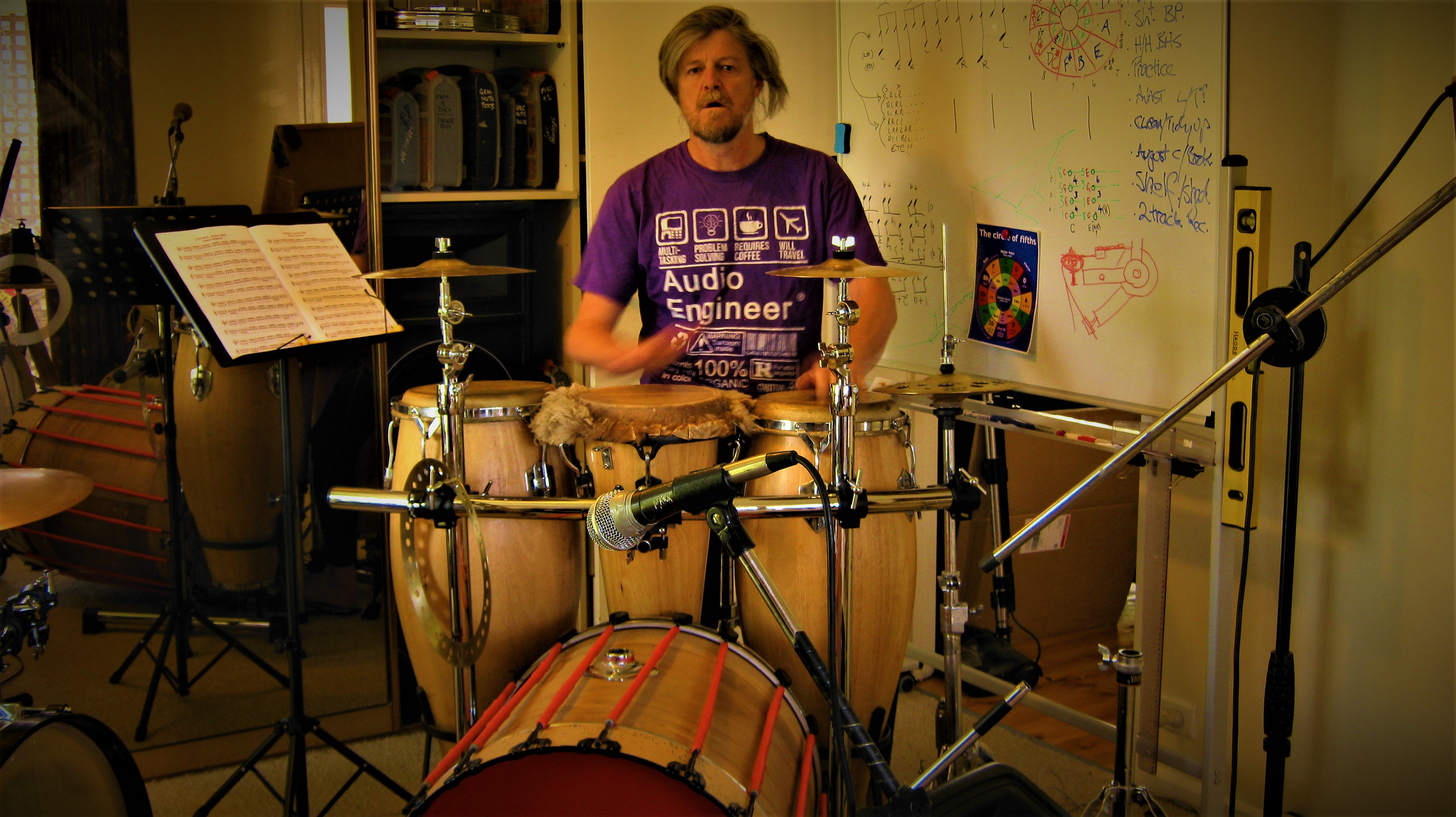 Mark Campbell Percussionist, Conga player, Drum Lessons Canberra