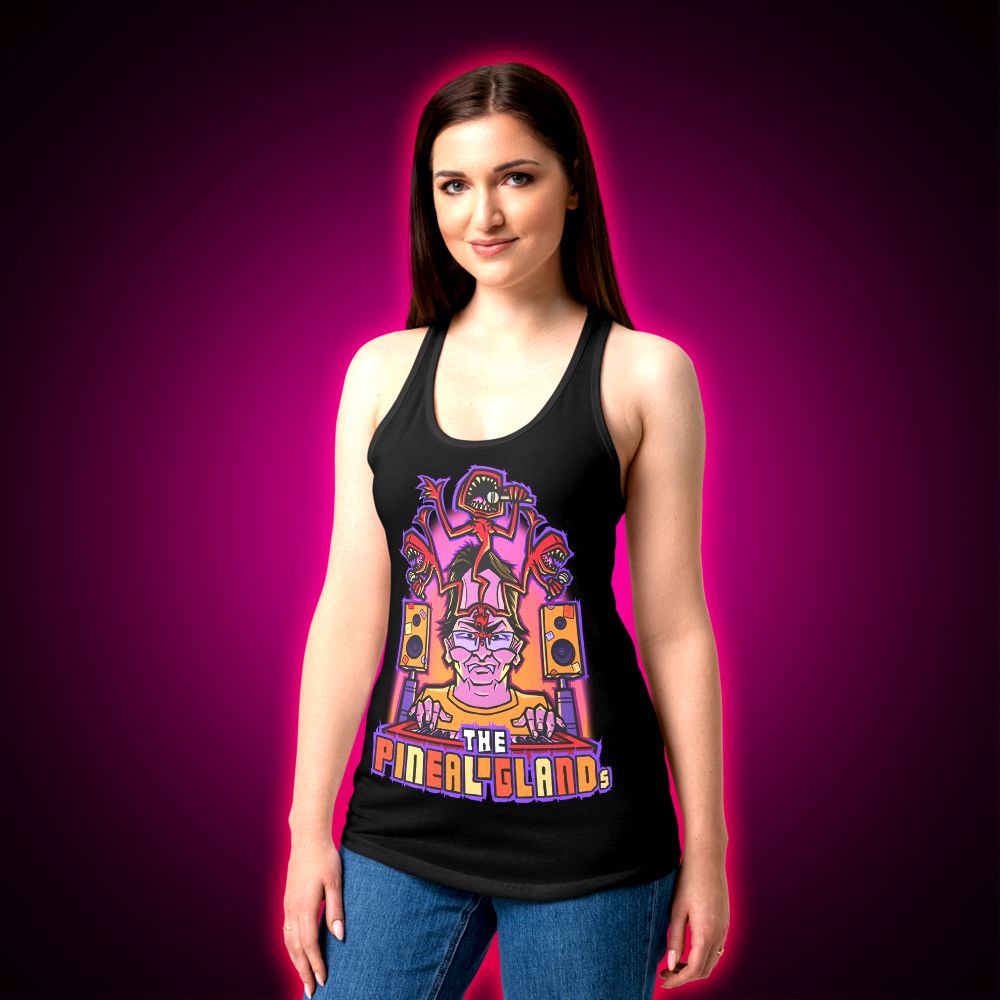 "The Pineal Glands" Fitted Racerback Tank Top