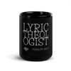 Lyric Theologist Black Glossy Mug