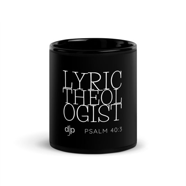 Lyric Theologist Black Glossy Mug