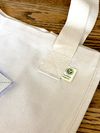 "How to Origami Crane" organic canvas bag