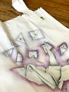 "How to Origami Crane" organic canvas bag