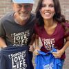 2 Tip Jar shirts (Wine of Light Royal Blue en Dark Grey of Navy)