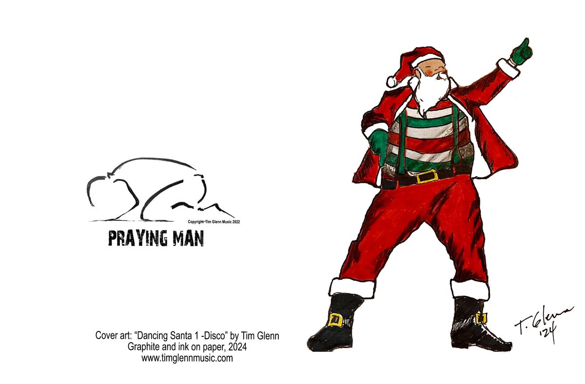 Set of all 6 Dancing Santa Greeting Cards!