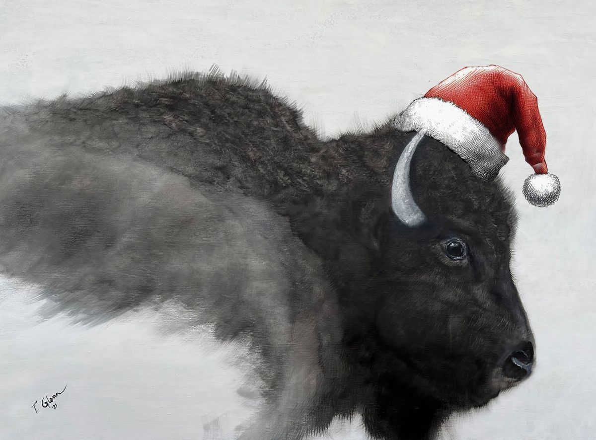 Christmas Bison