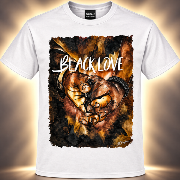 Black Love (White) - Treshirt