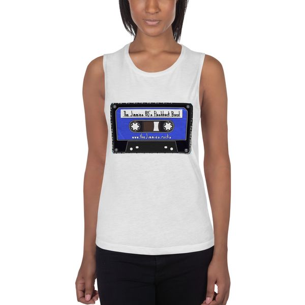 Women's Tank Jimmies 80s Mix Tape Logo on Front