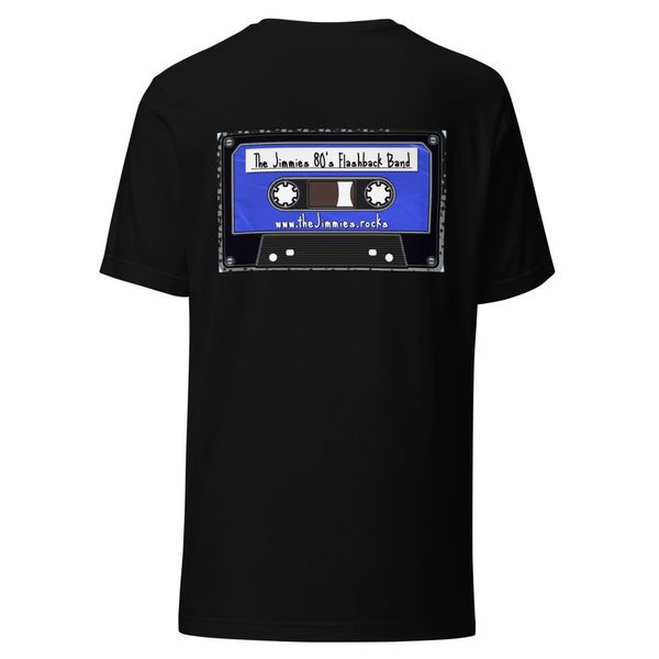 Unisex T-Shirt Jimmies 80s Mix Tape Logo on Back