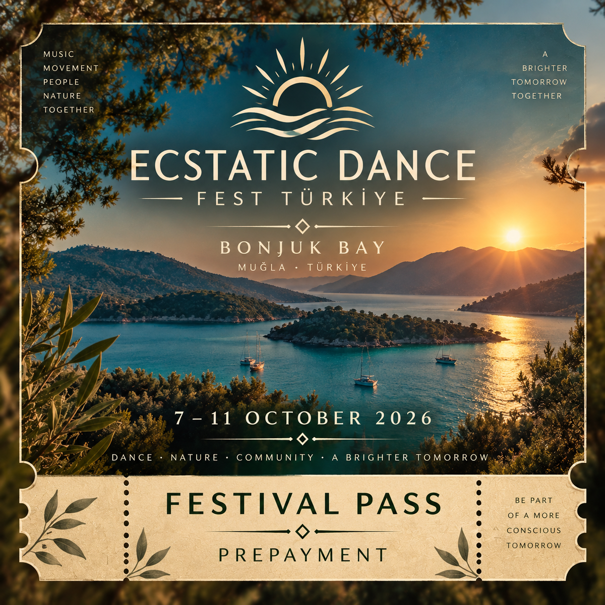 Ecstatic Dance Fest Türkiye 2026 | Prepayment