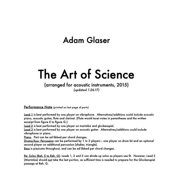 The Art of Science