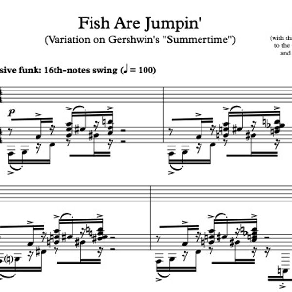Fish Are Jumpin' (Variation on Gershwin's Summertime)