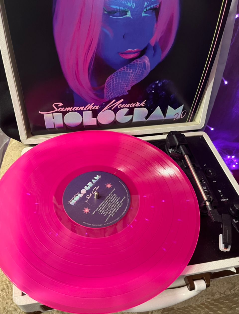 HOLOGRAM 2.0 THE REMIXES Neon pink vinyl (Not autographed)