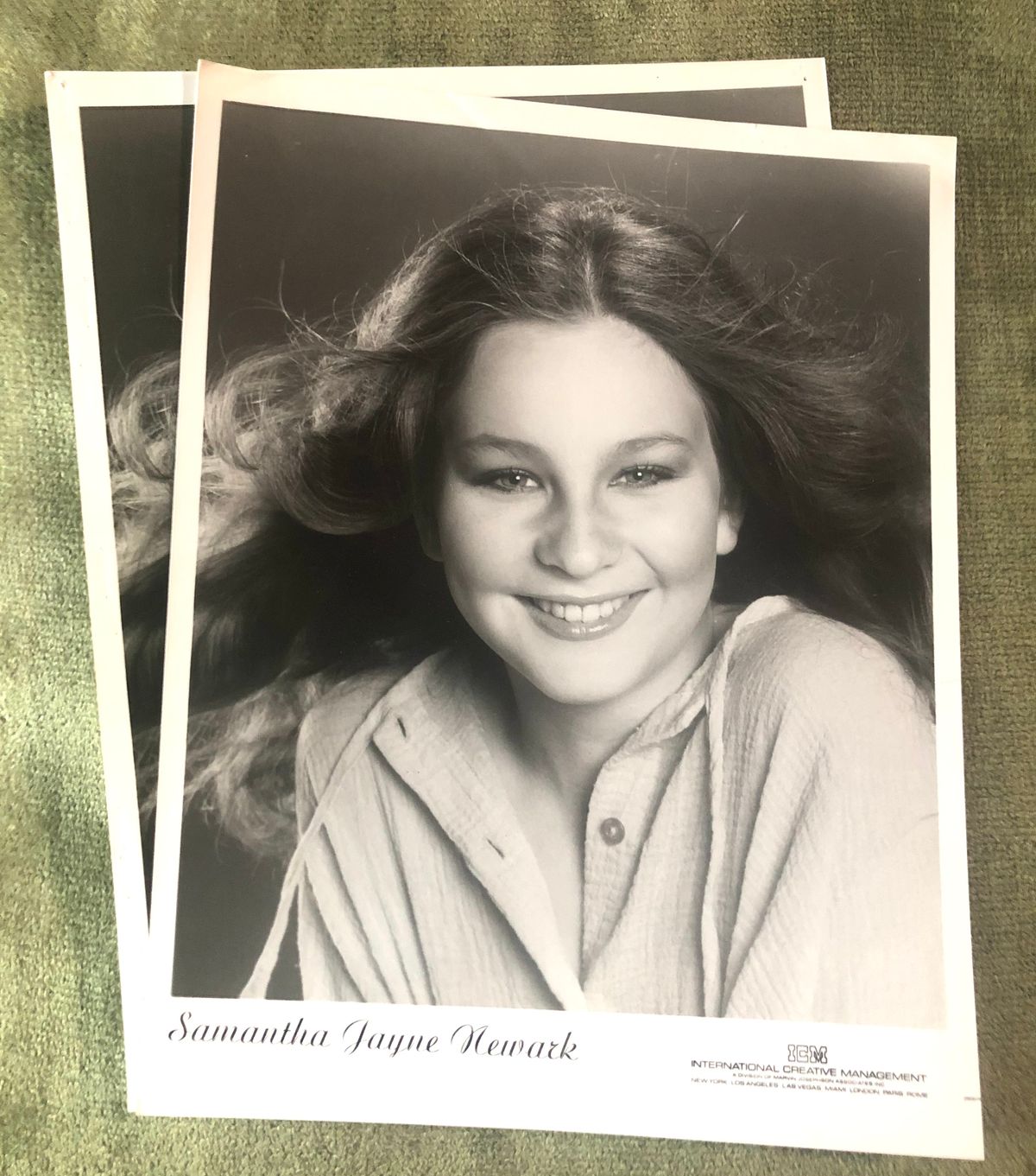 Autographed Vintage glossy head shot (Age 12)
