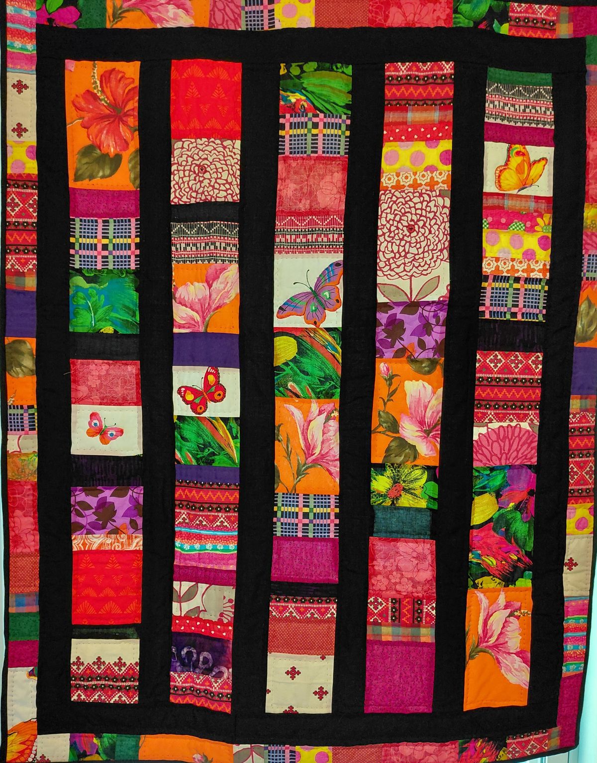 Butterfly Bush Quilt Hanging