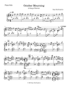 "OCTOBER MOURNING" - Sheet Music for Solo Piano